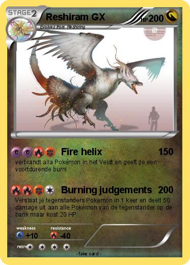 Pokemon Reshiram GX