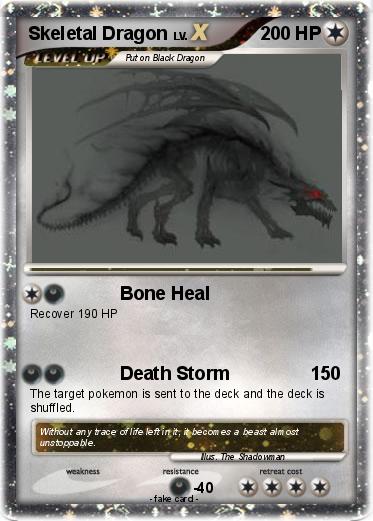 Pokemon Skeletal Dragon