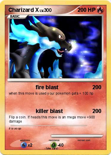 Pokemon Charizard X