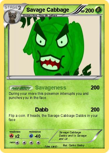 Pokemon Savage Cabbage