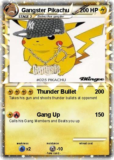 Pokemon Gangster Pikachu