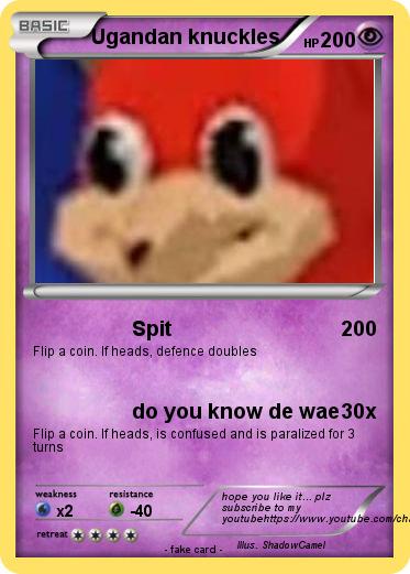 Pokemon Ugandan knuckles