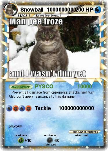Pokemon Snowball  1000000000