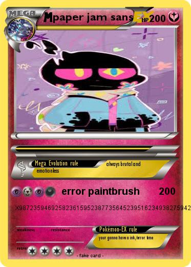 Pokemon paper jam sans