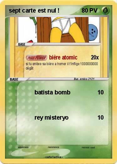 Pokemon sept carte est nul !