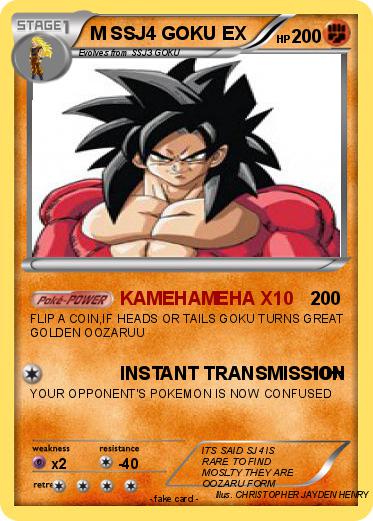 Pokemon M SSJ4 GOKU EX