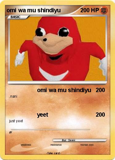 Pokemon omi wa mu shindiyu