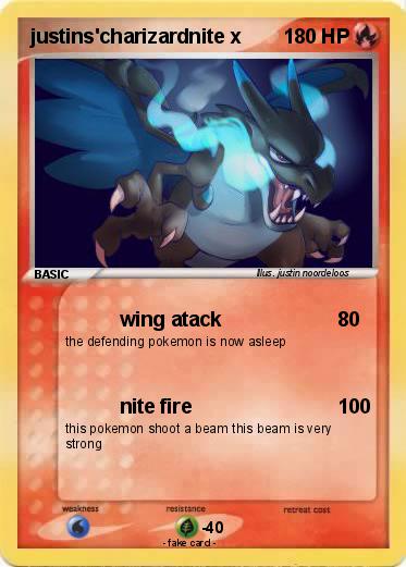Pokemon justins'charizardnite x