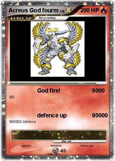 Pokemon Acreus God fourm
