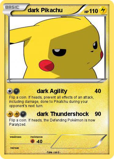 Pokemon dark Pikachu