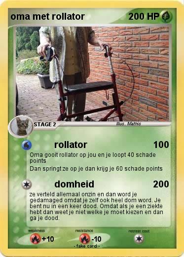 Pokemon oma met rollator
