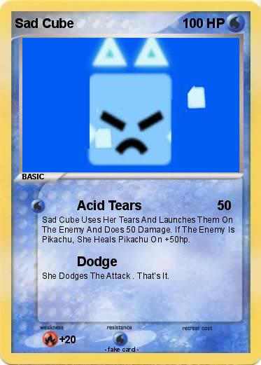 Pokemon Sad Cube