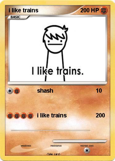Pokemon i like trains