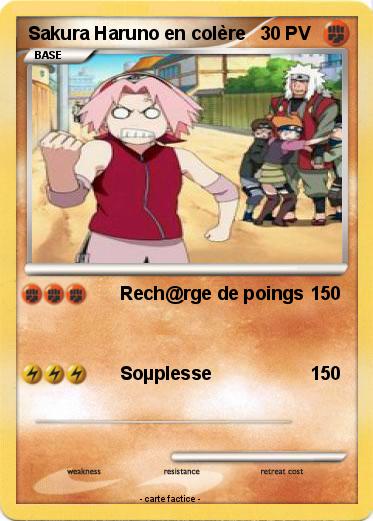 Pokemon Sakura Haruno en colère