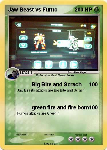 Pokemon Jaw Beast vs Furno