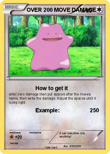 Pokemon OVER 200 MOVE DAMAGE