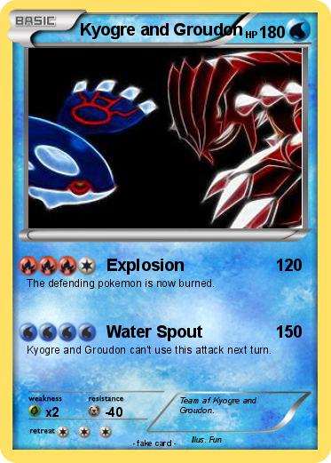 Pokemon Kyogre and Groudon