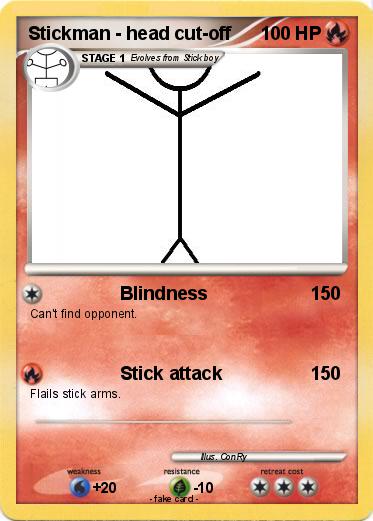 Pokemon Stickman - head cut-off