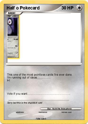 Pokemon Half o Pokecard