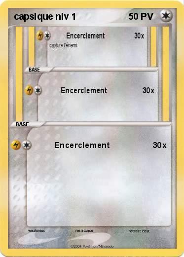Pokemon capsique niv 1