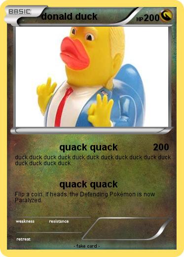 Pokemon donald duck
