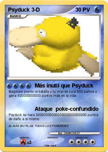 Pokemon Psyduck 3-D