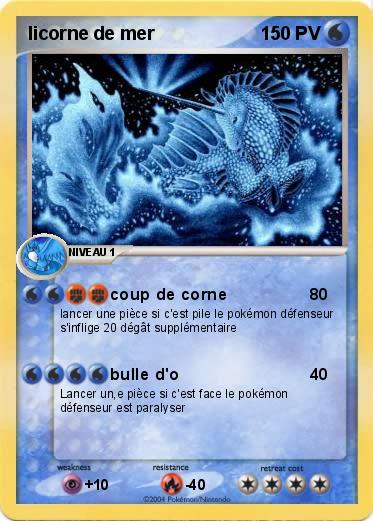 Pokemon licorne de mer