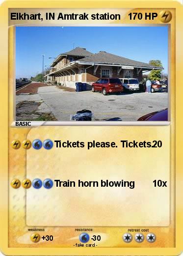 Pokemon Elkhart, IN Amtrak station
