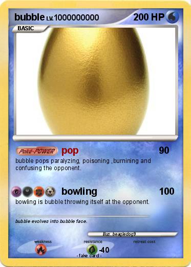 Pokemon bubble