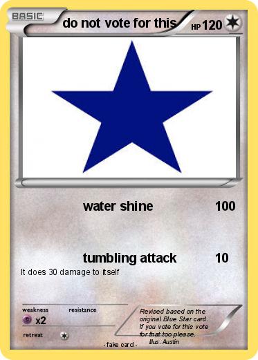 Pokemon do not vote for this