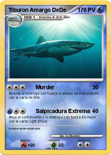 Pokemon Tiburon Amargo DeDe
