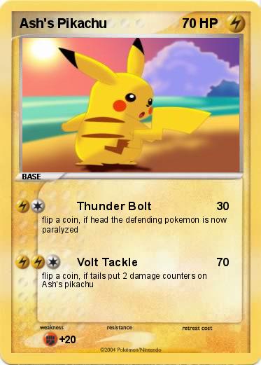 Pokemon Ash's Pikachu