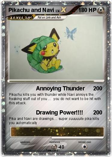 Pokemon Pikachu and Navi