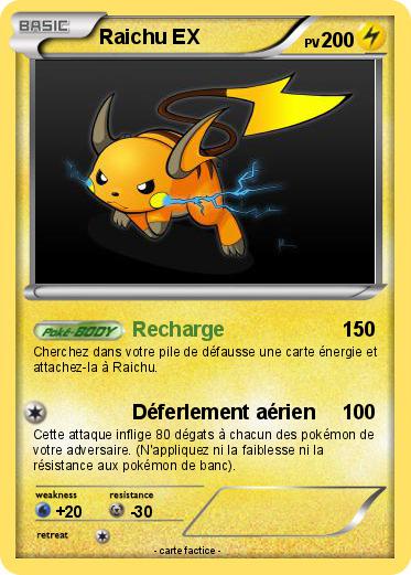 Pokemon Raichu EX