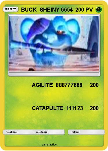 Pokemon BUCK  SHEINY 6654