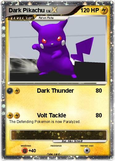 Pokemon Dark Pikachu