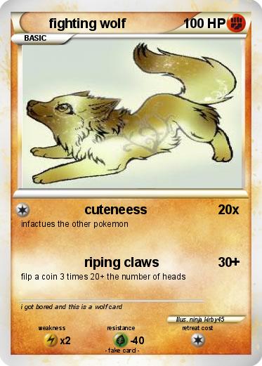 Pokemon fighting wolf