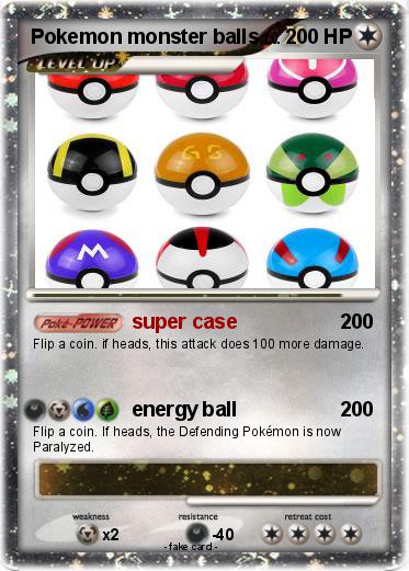 Pokemon Pokemon monster balls