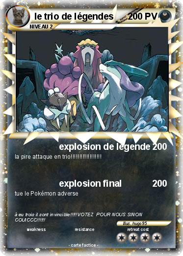 Pokemon le trio de légendes