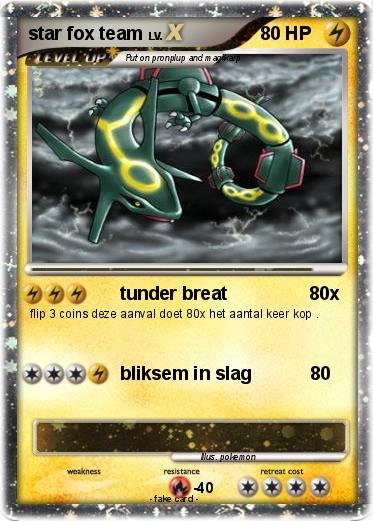 Pokemon star fox team