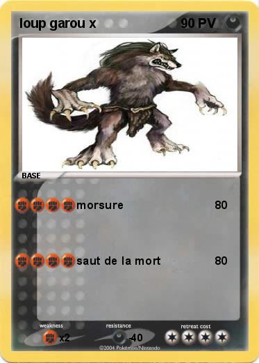 Pokemon loup garou x