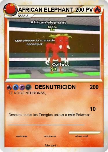 Pokemon AFRICAN ELEPHANT