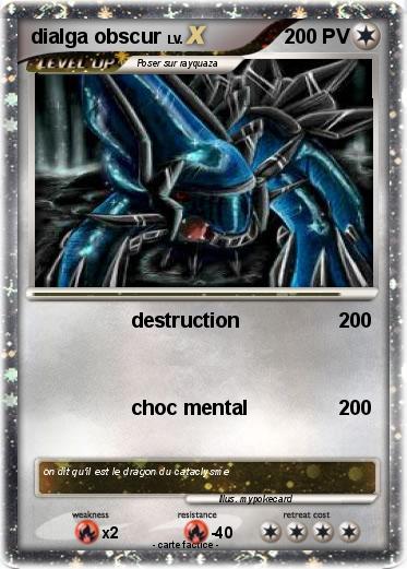 Pokemon dialga obscur