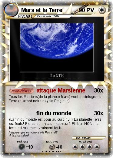 Pokemon Mars et la Terre