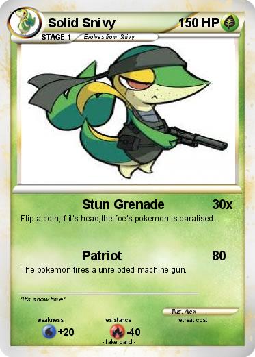 Pokemon Solid Snivy