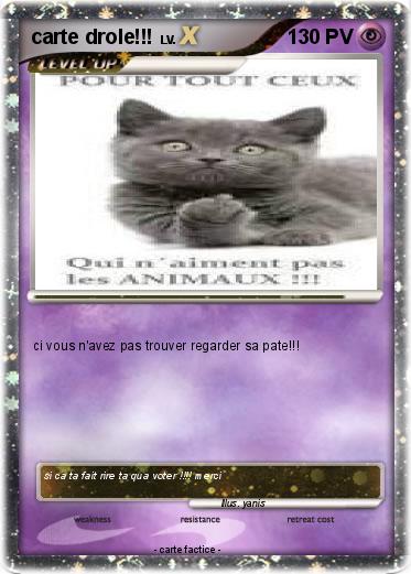 Pokemon carte drole!!!
