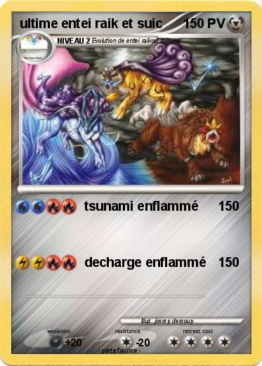 Pokemon ultime entei raik et suic