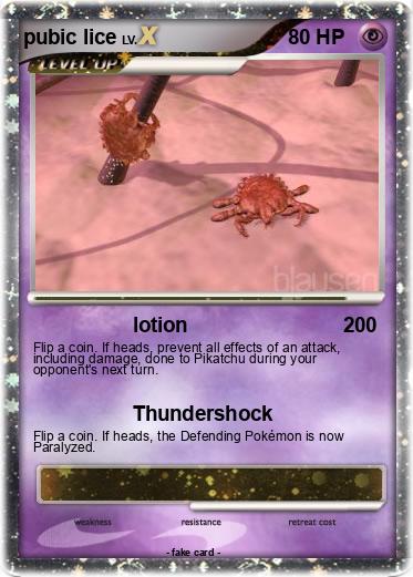 Pokemon pubic lice
