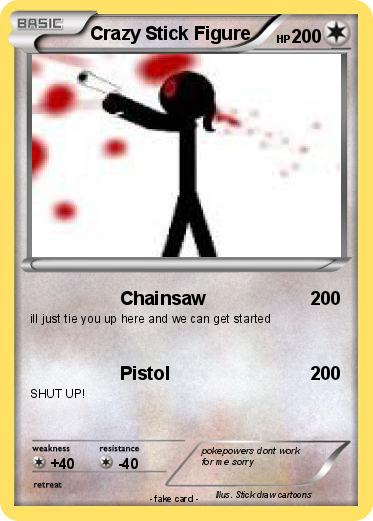 Pokemon Crazy Stick Figure