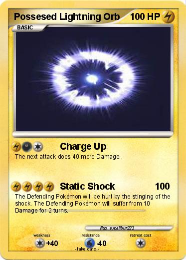 Pokemon Possesed Lightning Orb